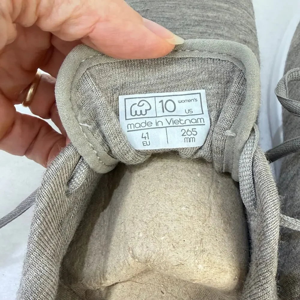 Merinos Womens Lace Up Casual Sneaker Lightweight Merino Wool Comfort Size 10